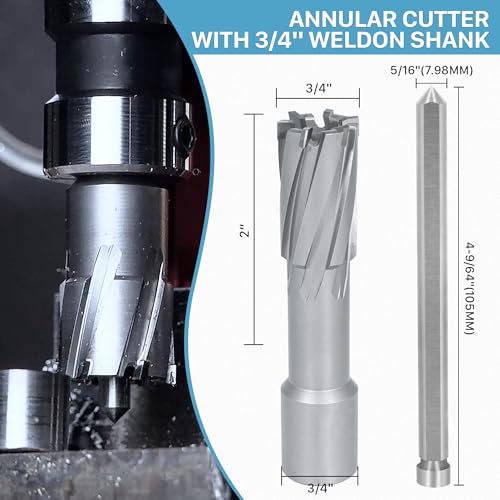 KEENTECH Carbide-Tipped Annular Cutter 3/4" Diameter x 2" Depth - size: 3/4" Dia * 2" Depth