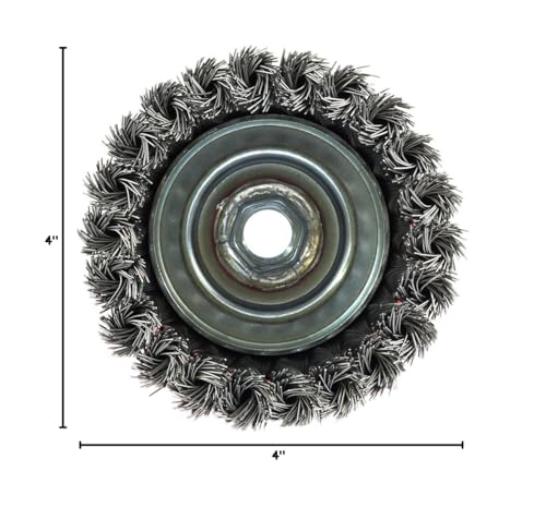 Forney 72753 4-Inch Knotted Wire Cup Brush