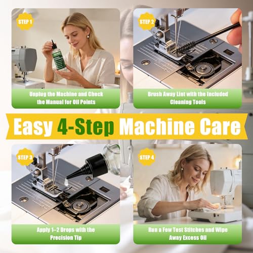 Sewing Machine Oil and Cleaning Kit, 4 Fl Oz (118 ml)