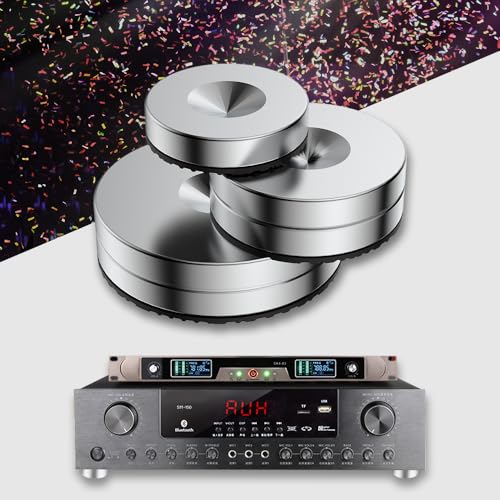 HiFi Speaker Stand Feet Pads, 25x10mm, Stainless Steel Speaker Isolation Feet for DVD/Amplifier/Turntables/Subwoofer - size: 25x10mm