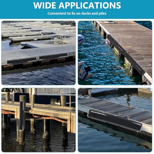 Dock Bumper 38in,Boat Dock Bumper Guards,Dock Post Bumpers,Heavy Duty Dock Piling Bumpers for Protecting Boat,Screws and Washers Included(Black) - color: Black-1Pack, size: 38inch