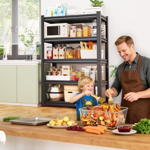 78''Heavy Duty Storage Shelves, 5-Tier Adjustable Garage Shelving - size: 78''H*46''W*20''D