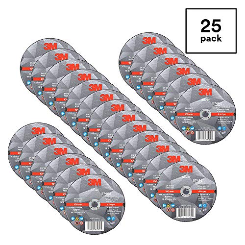 3M Silver Cut-Off Wheel, 87462, 36+, T1, 4 in x 0.06 in x 3/8 in - size: 4 in x .060 in x 3/8 in, style: T1