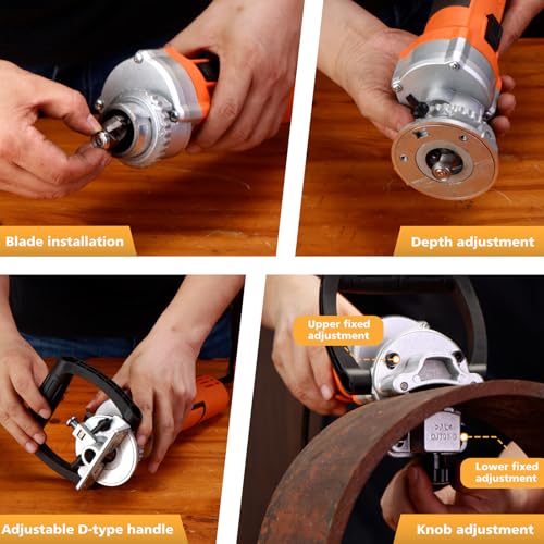 Handheld Chamfer Tool, Metal Chamfering Tool, for Trimming, Beveling, Deburring, 45 Degree Arc and Bevel, 850W 120V 60Hz, Model PT-100 (Machine) - style: Machine