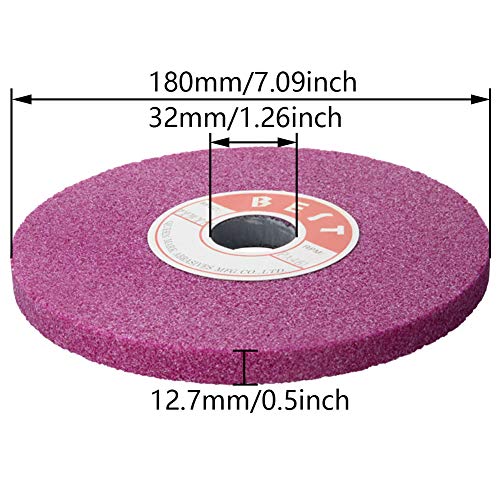 Utoolmart Bench Grinding Wheels Chrome Corundum 46 Grit for Surface Grinding 1pcs - size: 46#