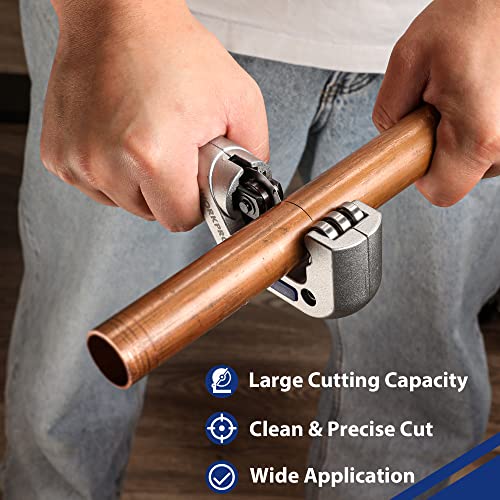 WORKPRO 3-Piece Tubing Cutter Set, 1/8"-1-1/4" Cutting Capacity