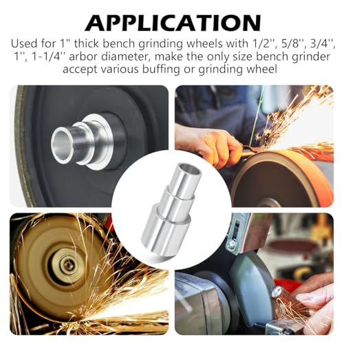 Aluminum Bench Grinder Reducing Bushing Arbor Adapter, 3/4" Thick, 3 Kits - style: 3/4" Thick-3 Piece