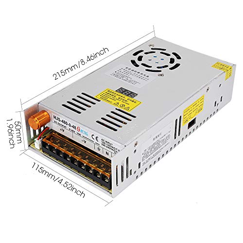 Adjustable DC Power Voltage Converter AC 110V-220V to DC 0-48V 10A