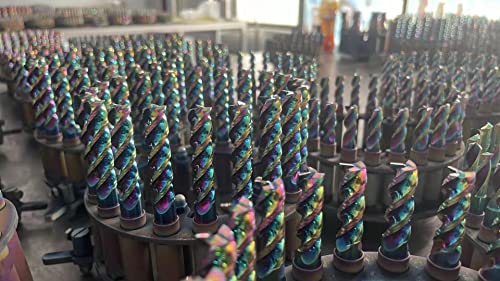 Tools Carbide End Mills,DLC Coating CNC Mill Bits for Aluminum, Composite Materials, 3 Flute, 1/8 Shank(.125(1/8)", 5pcs) - size: 1/8 in