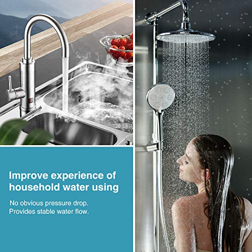 Membrane Solutions 20 Micron Pleated Water Filter Home 10"x4.5" Whole House Heavy Duty Sediment Replacement Cartridge Compatible with ECP10-1,ECP20-BB,R50-BBSA,FXHSC,CB1-SED10-BB (4 Pack)