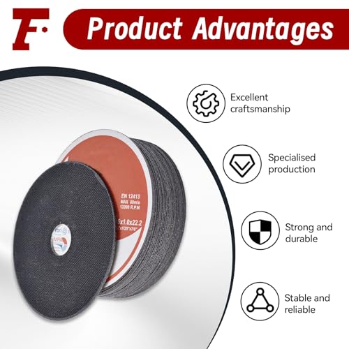 findmall 25 Pack 4.5" x.040 x7/8" Cut-Off Wheel Aluminum Oxide - size: 25pcs 4-1/2"*0.040"*7/8"