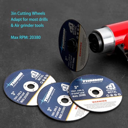 Cut-Off Wheels 3" x 3/64" x 3/8" Arbor for Die Grinder, 10pcs