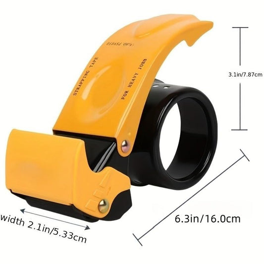 Heavy-Duty Manual Tape Dispenser 1.97" Wide - Industrial Metal Box Sealer with Ergonomic Grip & Non-Slip Base Secure Sealing for Shipping, E-commerce, Home, Moving & Storage Includes Replaceable