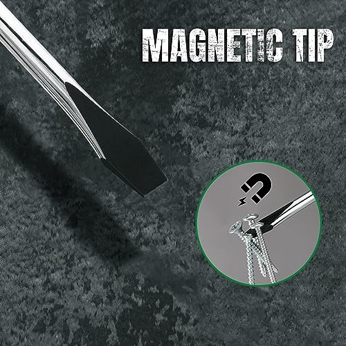 SK 6-Piece Magnetic Screwdriver Set, 3 Slotted & 3 Phillips Screwdrivers - style: Slotted & Phillips