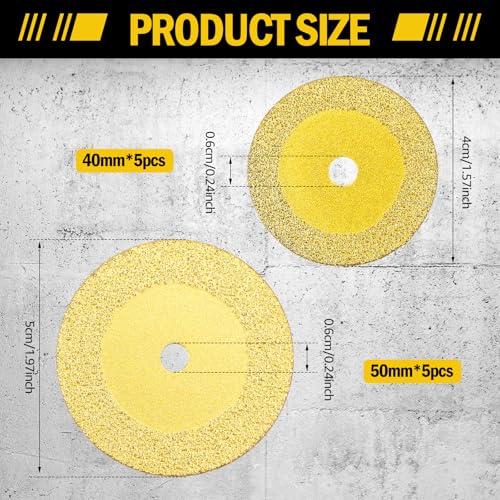 10 Pack Diamond Cutting Wheels for Inside Pipe Cutter