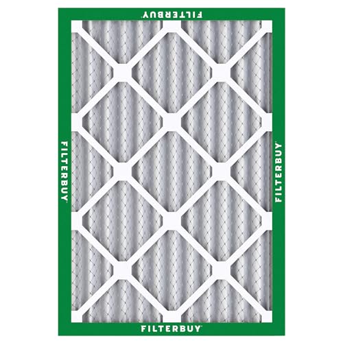 Filterbuy 12x16x2 Air Filter MERV 8 Dust & Allergy Defense (2-Pack) - size: 12x16x2