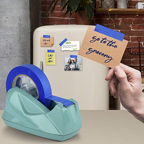 Acrimet Desktop Tape Dispenser Jumbo Size, Non-Skid Base, Plastic, Green - color: Green