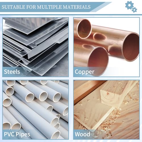 Deburring Tool with 12 HSS Blades for Metal Resin PVC 3D Print - color: Blue