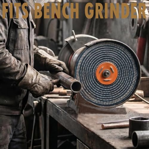 6" Extra Thick Denim Buffing Wheels with 1/2" Arbor Hole - style: 6" Denim Buffing Wheels