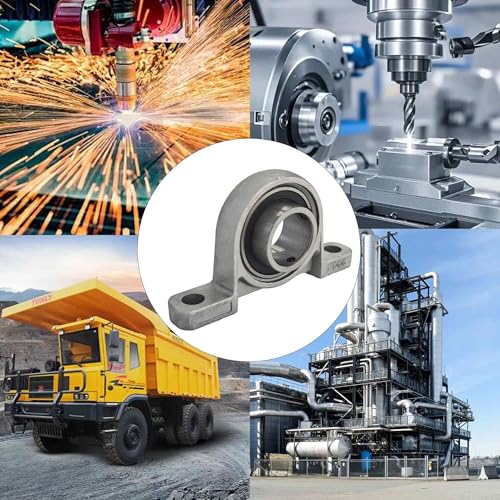 pson 2Pcs 20mm Bore Mounted Pillow Block Bearing KP000, Self‑Aligning Zinc Aluminum Alloy Housing for Linear Shaft Rods, Machinery - size: 20mm