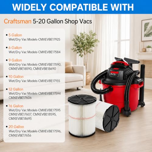 38754 Filter for Craftsman CMXZVBE38754 General Wet Dry Shop Vac - style: 38754-1P