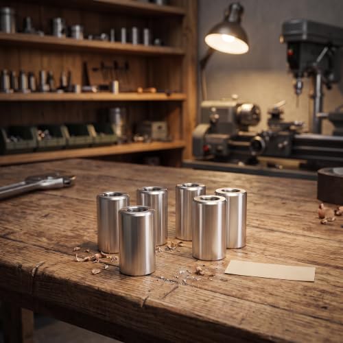 TAISHER 12pcs Stainless Steel Bushing Sleeve, 5/8" OD x1/4"ID (1"Length) - size: 5/8" OD x1/4"ID(12pcs)