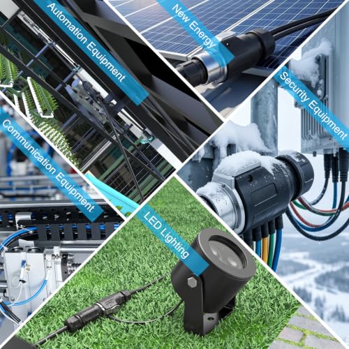 LP16 9PIN Industrial Waterproof Connector IP68 Quickly Plugging Aviation Connector Solder-Assembly M16 9PIN Circular Connector Fast Release Electrical Connector Male Plug&Female Socket - size: 9 Pin, style: Male Plug / Female Socket