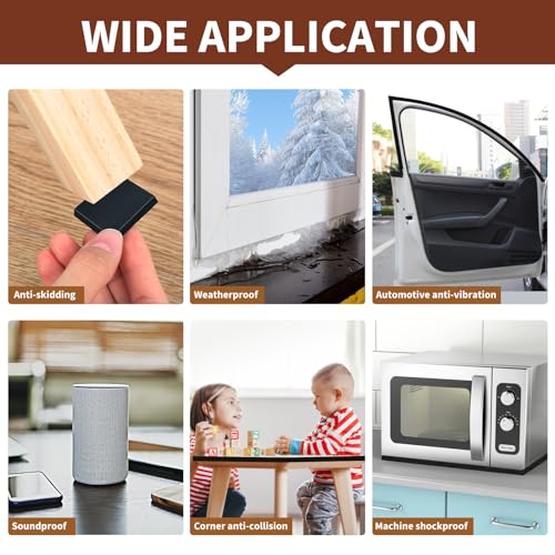 Yotache Foam Tape Weather Stripping for Door 1/2" W X 3/8" T, 13 Ft - size: 1/2"x3/8"x13 FT