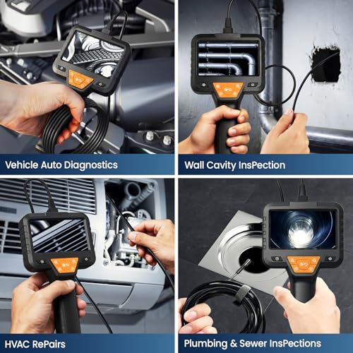 50FT Endoscope Camera with Light-1080P HD Borescope Inspection Camera - size: 15M