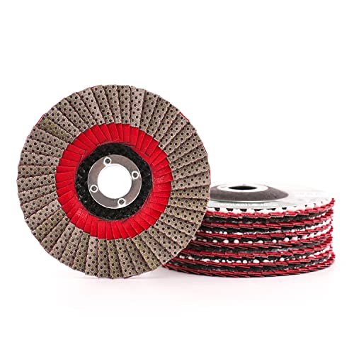 4Set 4" Diamond Flap Disc Grinding Sanding Wheels - Sander Tile Stone Marble Concrete Granite Ceramics Glass - size: 4pcs/set