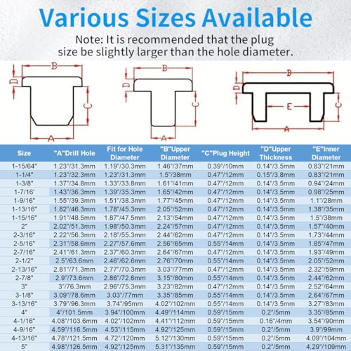 20PCS 7/16" Silicone Rubber Plug, T Type Plug for Round Hole - style: 11mm(7/16"), 20 PCS