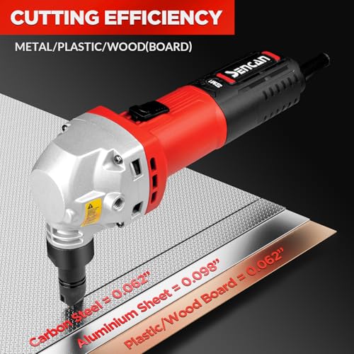 16 Gauge Sheet Metal Cutter 1900RPM Brushless Motor | Replaced Blades for Cutting Aluminium, 110V Stainless Steel, Plastic,with 1 additional cutter accessories