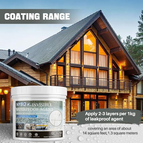 Invisible Waterproof Agent 18oz,Waterproof Sealant Indoor & Outdoor Use - size: 18OZ