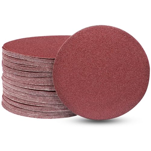 Uenhoy 100 Pcs 3" Sanding Discs 80 Grit Hook Loop for Woodworking - style: 80 Grit
