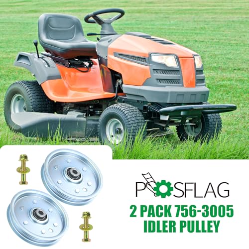 2 Pack 756-3005 Idler Pulley for Cub Cadet RZT 50 RZT50 ZT50 Decks - color: T18 2x756-3005