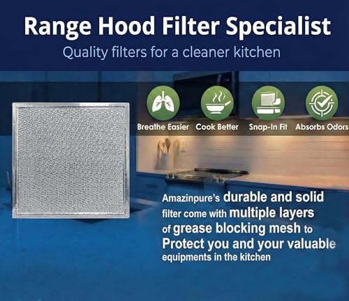 2X 8x8 inches Range Hood Exhaust Filter for Ventline BCC024600