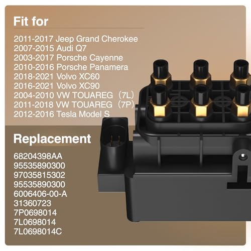 Air Suspension Solenoid Valve Block 68087233AA - style: Jeep/Audi/Porsche/Tesla