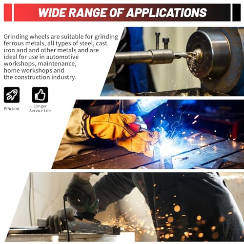 SI FANG 2 inch Die Grinder Grinding Wheels with 1/4" Mandrel 16 Pack