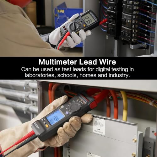 OX60 60-Inch Silicone Test Leads for Multimeters and Clamp Meters,Insulated