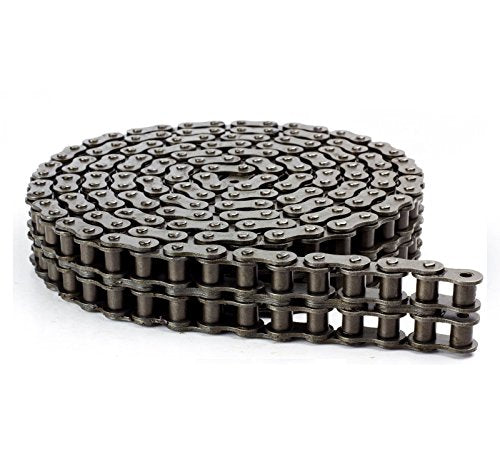 Jeremywell 12B-2 Metric Double Strand Duplex Roller Chain 10 Feet with 2 Connecting Links