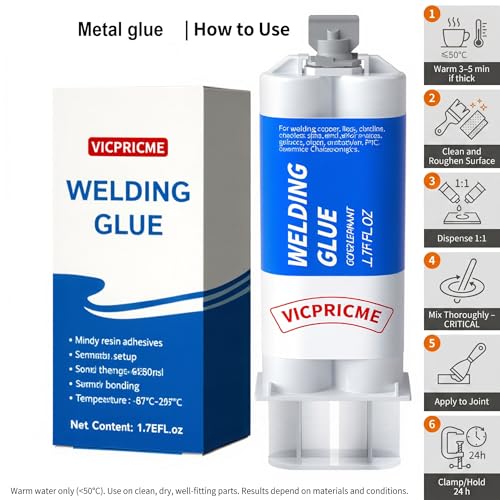 Metal Glue Heavy Duty Metal-on-Metal Glue 30Min Set 24Hr Cure 3Pcs 1.76oz - size: 30min 3pcs