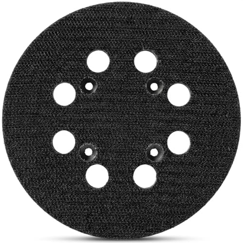 Core Series 5 Inch Replacement Sanding Pads, Fits DeWalt, Craftsman, Stanley Random Orbital Sanders, 4 Screw Holes, Hook, Firm Foam Backing Pad, 8 Holes – Made in USA (PN 52998) (2-Pack) - size: 4 Screw Holes