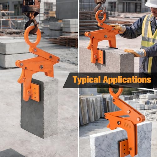 705 lbs Stone Lifting Clamp, 0-2.6 in Opening Range