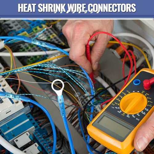 Heat Shrink Butt Wire Connector,210PCS Waterproof Electrical Wire Connector - size: Blue 210 PCS