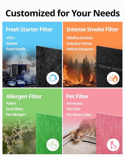 COWAY Airmega AP-1512HH & 200M Filter Replacement Set, HEPA Filter and Intense Smoke Filter, AP-1512HH-FP Intense Smoke, 3116999 - color: Intense Smoke Black