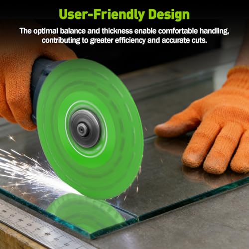 8 Pack 4.5 Inch Glass Cutting Discs, 7/8 Inch Arbor Diamond Blades