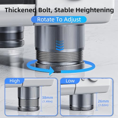 Height Adjustable Speaker Feet, Leveling Feet, 4 Pack Gray - color: Grey