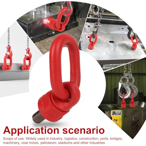 Eye Bolt 360°Rotation Made of Alloy Steel, Tensile Strength > 1080MPa (4pcs M20 x 38.1) - size: 4pcs M20 x 38.1
