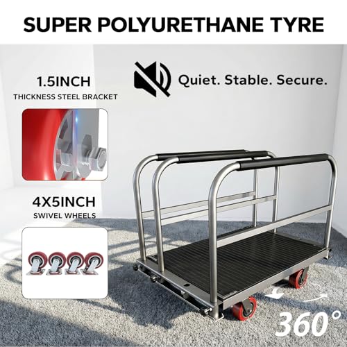 2IN1 Heavy Duty Panel Truck, 36" x 24" Platform Cart