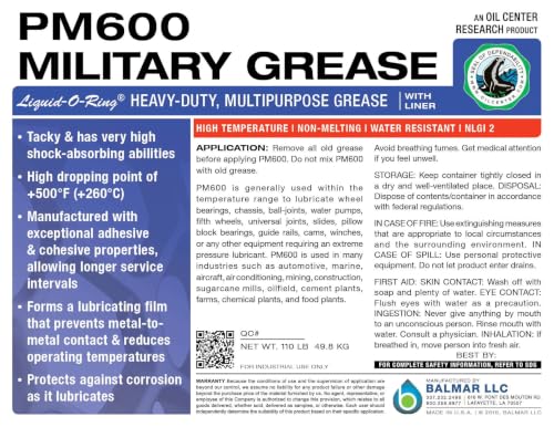 PM600 NLGI 2 High-Temp Red Multi-Purpose Grease (14oz)